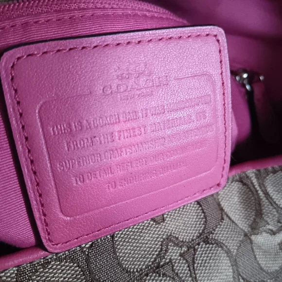 Coach Signature Canvas Shoulder Bag - Picture 8 of 11